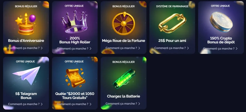 Goldbet Casino promotions avec bonus crypto cashback et roue de la fortune